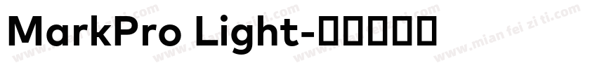 MarkPro Light字体转换